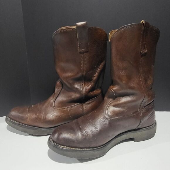 Santa Fe Men's Leather Oil Resistant Work Boots - Picture 3 of 14